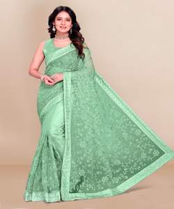 Kanchipuram Saree en soie tenue de soirée mariage indien dernier créateur Banarasi sari en coton et soie avec chemisier vêtements pour dames grossiste ApparelGarment - Product Image 6