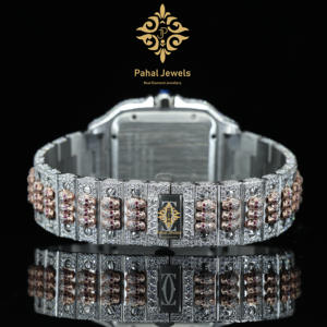 Montre à quartz pour homme de haute qualité avec diamants, design classique avec mouvement mécanique en édition limitée, vente en gros d'usine - Product Image 2