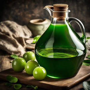 100% aceite puro Natural Amla prensado en frío grado cosmético comestible mejor precio para uso corporal tamaños de paquete 25kgs y 180kgs disponibles - Product Image 1