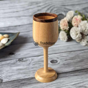 Vasos rústicos hechos a mano de vidrio de madera de primera calidad para hogares elegantes y vida ecológica de Tradebyd - Product Image 4