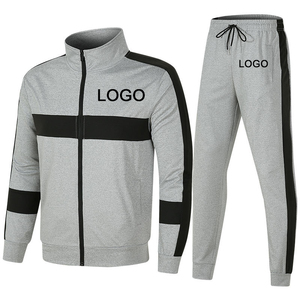 Ensemble de survêtement pour homme en deux pièces, logo personnalisé, écologique, 2024, respirant, coton, pantalon de survêtement, taille plus, coupe-vent - Product Image 3