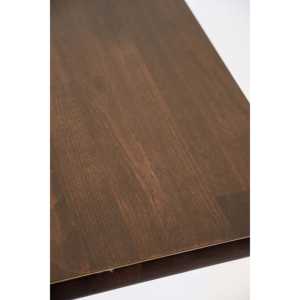 Tavolo da Pranzo in Legno Massello Stile Tradizionale Noce Scuro, Stabile e Assemblato con Base Estensibile per Casa, Bar o Ufficio - Product Image 1