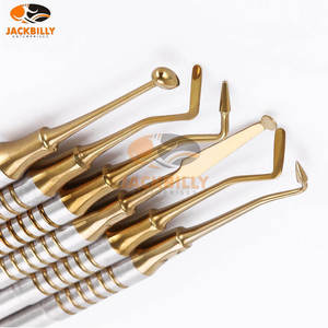 Kit de spatules de remplissage en résine composite dentaire avec revêtement en titane ou or, 6 pièces, ensemble d'instruments médicaux dentaires - Product Image 4