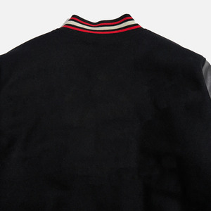 Veste Letterman Custom College Bomber Varsity OEM grande taille pour hommes Veste de baseball imperméable et unie - Product Image 6