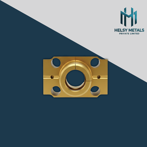 Soporte de Brida de Precisión de Bloque de Latón para Fresado y Torneado VMC Avanzado con Acabado de Superficie Liso para Equipos Industriales - Product Image 1