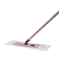 Kit de nettoyage professionnel pour sols domestiques : Serpillère plate en microfibre de 40 cm, manche télescopique en aluminium de 120 cm, essoreuse intégrée et chiffon de rechange