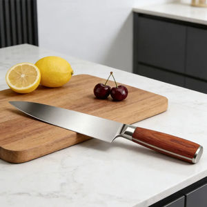 Couteau de chef japonais professionnel de 7 pouces en acier inoxydable à motif Damas, luxe - Product Image 3