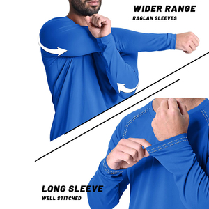 Vente en gros Nouveau look Vêtements d'extérieur Rash Guard T-shirts à manches longues Nouveau produit Ras du cou Slim-fit Rash Guard pour hommes personnalisé OEM - Product Image 3