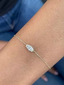 สร้อยข้อมือเพชรสำหรับผู้หญิงสร้อยข้อมืองานหมั้นประดับเพชรสำหรับงานแต่งงาน - Product Image 5