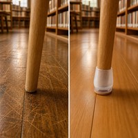 Protections de pieds de chaise en silicone, capuchons de sol anti-rayures, antidérapants, réduisant le bruit, pour tables de bibliothèque et sols en bois