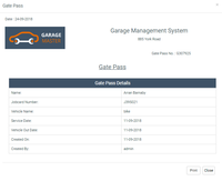 Système de gestion de garage web