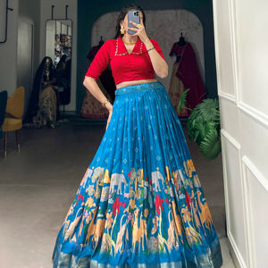 ชุด Co-Ord ที่สวยงามด้วยการพิมพ์ kalamkari ทอผ้า broder - Product Image 2