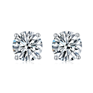 Luxury 2023 S925 Sterling Silver Lab Created Diamond Stud <b>Earrings</b> <b>Gold</b> Plated Hip Hop Style <b>for</b> Women and <b>Men</b> - Product Image 5