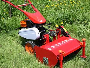 Cortacésped de jardín de frutas multifuncional, azada de césped grande autopropulsada de empuje manual, poda y trituradora de páramos y rastrojos - Product Image 4