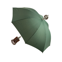 Parapluie intelligent pliable en aluminium et cuir de haute qualité, design léger, taille/couleur personnalisables, pour la maison et l'extérieur