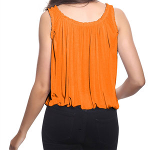 Camiseta sin mangas de algodón 100% ajustada para mujer con logotipo personalizado, camisetas de entrenamiento sin mangas de estilo sólido informal para invierno, precio barato - Product Image 6