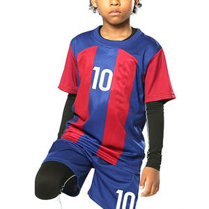 ชุดฟุตบอลสำหรับเด็กเครื่องแบบทีมฟุตบอลสีแห้งเร็วปรับแต่งสีได้ตามต้องการ - Product Image 5