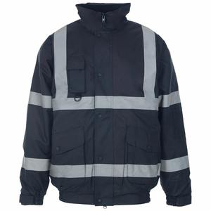 VESTE HAUTE VISIBILITÉ HAUTE VISIBILITÉ VÊTEMENTS DE TRAVAIL IMPERMÉABLES REMBOURRÉS À CAPUCHE - Product Image 5