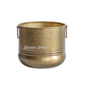 Jardinière couleur cuivre au design admirable Pot de fleurs de forme ronde taille personnalisée jardinière en fer de qualité supérieure en vrac - Product Image 6