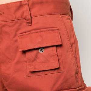 New Design Men's Straight Mid Waist Lightweight 100% Cotton Canvas Cargo Pants Breathable Quick Dry Customizable Casual Wear - Product Image 5