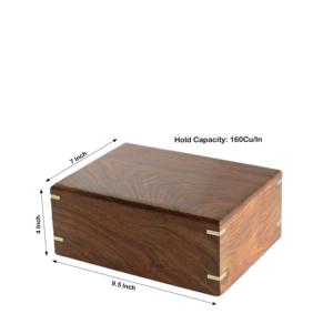 Grandes urnes funéraires pour cendres humaines Urnes décoratives en bois pour hommes et femmes adultes - Product Image 3