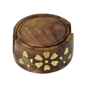 Prix d'usine direct personnalisable en bois massif thé et bière sous-verre ensemble tampons carrés de haute qualité meilleur nouveau modèle - Product Image 6