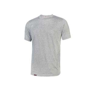 U-POWER Hommes T-Shirt Linéaire Gris Argent Basique Coton Jersey Multi-Pack - Product Image 1
