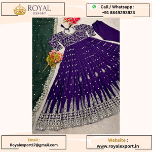 Présentation de nouveaux vêtements de fête de créateurs Look Heavy Embroidery Sequence Work Wedding Drees au tarif de gros - Product Image 4