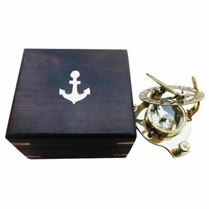 Boussole de cadran solaire nautique pour randonnée Boussole nautique pour boussole de poche extérieure pour cadeau d'amour par artisanat calvin - Product Image 5