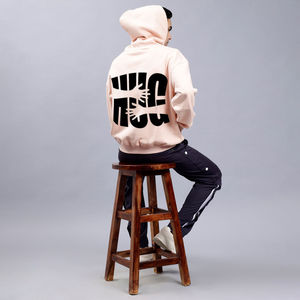 Survêtements d'entraînement d'hiver pour hommes OEM, en coton surdimensionné, avec capuche, ensemble jogging deux pièces avec pantalon - Product Image 6