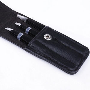 Instruments professionnels Kaamir Pince à cils en acier inoxydable antistatique antimagnétique Pointe lisse Cils à bord pointu de qualité supérieure - Product Image 1