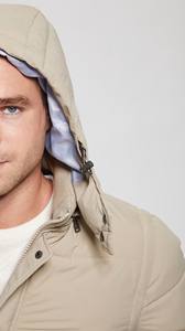 แจ็กเก็ตขนเป็ดแบบบางใส่สบายมีสไตล์มีฮู้ดเสื้อโค้ทแบบมีซิป - Product Image 6