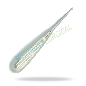 เครื่องมือขูดกระดูก Volkmann Bone Curette 2 แบบใช้มือ ขนาด 6.75 นิ้ว (17 ซม.) ปลายรูปไข่ 8.5 มม. ทำจากสแตนเลส ใช้ซ้ำได้ ได้รับการรับรองมาตรฐาน CE สำหรับการผ่าตัดกระดูกและข้อ - Product Image 3