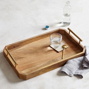 ชุดถาดเสิร์ฟไม้ดีไซน์พรีเมียมคุณภาพสูง พร้อมรูปทรงและขนาดที่ปรับแต่งได้ ขอบสีดำเคลือบเงา - Product Image 3