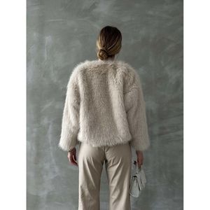 เสื้อแจ็คเก็ตขนสัตว์เทียม Topshow Stone ขายส่ง - สี STONE - Product Image 5