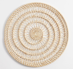 Best Selling Oval Rattan Placemats <b>Coaster</b> for Home Decoration Handicraft Charger Plates Wicker Rattan Charger Plate - Product Image 5