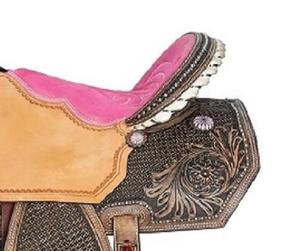 Juego de tachuelas de cuero genuino de primera calidad, monturas de carreras occidentales e inglesas para montar a caballo - Product Image 5