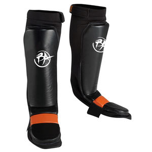 De cuero Gel Shin empeine almohadillas de pie de la pierna guardias muay Thai - Product Image 3