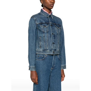 Nueva y elegante chaqueta vaquera de algodón para hombre, ropa informal de alta calidad con forro de nailon, hecha a medida en Pakistán, OEM al por mayor - Product Image 3