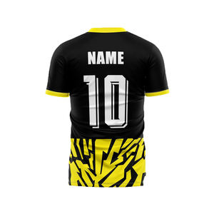Maillot de football 100 % polyester fabriqué en usine, best-seller, personnalisable avec le nom de l'équipe, design respirant - Service OEM, marque privée, vêtements de football - Product Image 2