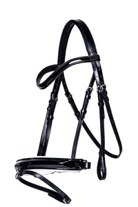 Bride de cheval équestre de luxe la plus vendue en gros de qualité personnalisable en cuir équipement de course d'équitation fabriqué en Inde - Product Image 4