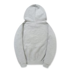 Sweat à capuche pour homme en molleton 100% coton de haute qualité, coupe classique, couleur unie, tricoté, délavé, brodé, pour l'automne - Product Image 3