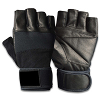 Gants de sport en cuir et caoutchouc pour hommes et femmes, légers, respirants, antidérapants, demi-doigts, pour la musculation