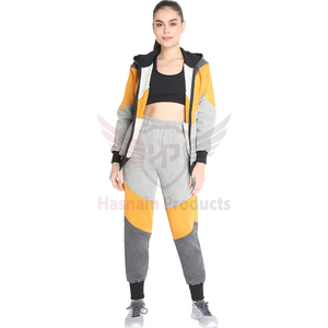 Vente en gros Tenue de jogging décontractée tendance bloc de couleurs pour femmes Tenue de sport grande taille respirante pour femmes Pakistan - Product Image 3