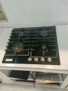 Table de cuisson à gaz double brûleur de qualité supérieure avec surface en verre trempé intégrée pour camping-car/hôtel/usage domestique - Product Image 5