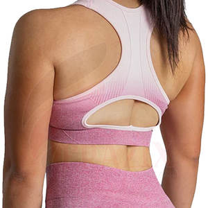 Sujetador deportivo ligero para mujer y pantalones cortos de yoga con patrón sólido Conjunto de ropa de gimnasio Logotipo personalizado Ropa de fitness - Product Image 6