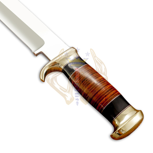 Crocodile Dundee Bowie Hunting Knife Custom Handmade D2 Steel Blade with Leather Sheath, Ergonomic Grip, Ideal Gift for Outdoors - Product Image 3