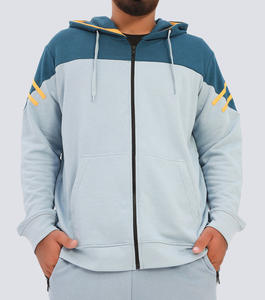 Sweat-shirt tendance pour homme de haute qualité, streetwear, 400g, imprimé en relief, 100% coton, uni, teint, surdimensionné, sans cordon - Product Image 1