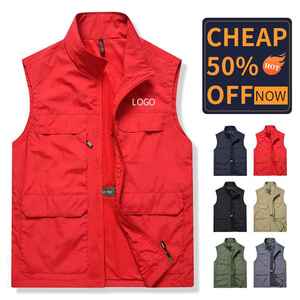 Gilet de photographie de sport imperméable et réversible haut de gamme pour hommes Style décontracté Waistcoat-PCS-R-158 de printemps multi-poches pour la pêche - Product Image 2