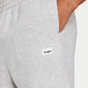 Short de jogging de couleur unie pour hommes avec logo personnalisé de qualité supérieure - Product Image 3